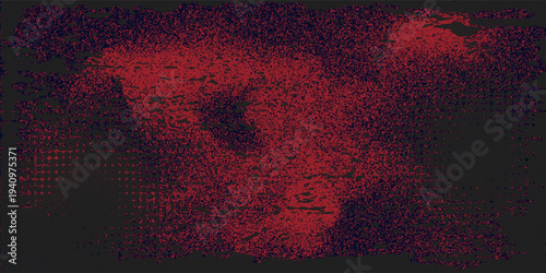 Red halftone dots blue color pattern gradient grunge texture background. Dot pop art comic sport style vector illustration. Eps10