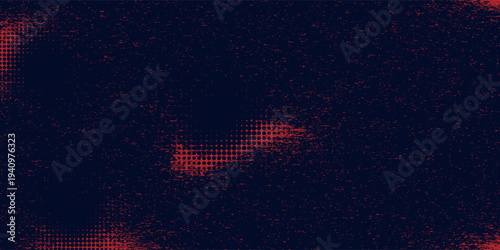 Red halftone dots blue color pattern gradient grunge texture background. Dot pop art comic sport style vector illustration. Eps10