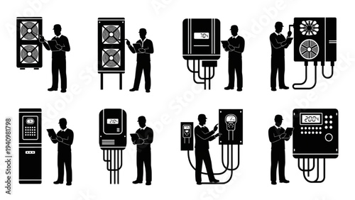 Skilled professionals managing and maintaining diverse technical systems and complex control panels