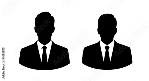 Professional Business Team Icon Representing Collaboration and Corporate Success