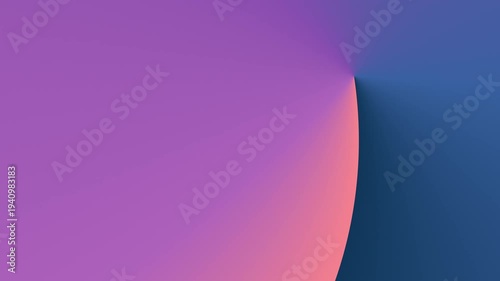 Wallpaper Mural Gradient curve transitions in and out. Blue, pink zones. Seamless loop. Clean, modern motion background ideal for corporate presentations with text overlay space. Torontodigital.ca