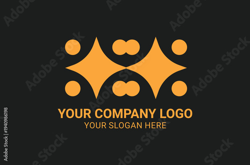 Simple creative logo design template illustration. graphic vector. Symbol, icon, creative.