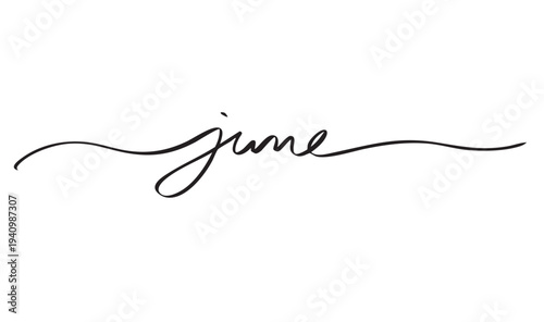 June month text font calligraphy hand written lettering script black color object icon june month summer season happy father day juneteenth  pride month june month time calendar week event holiday art