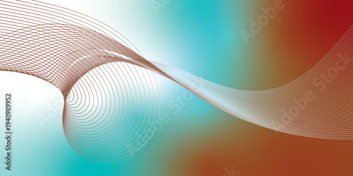 Abstract DarkTurquoise, DarkRed and white glowing curves sweeping across a dark atmospheric backdrop with scattered micro sparkles, modern digital tech theme, vector style