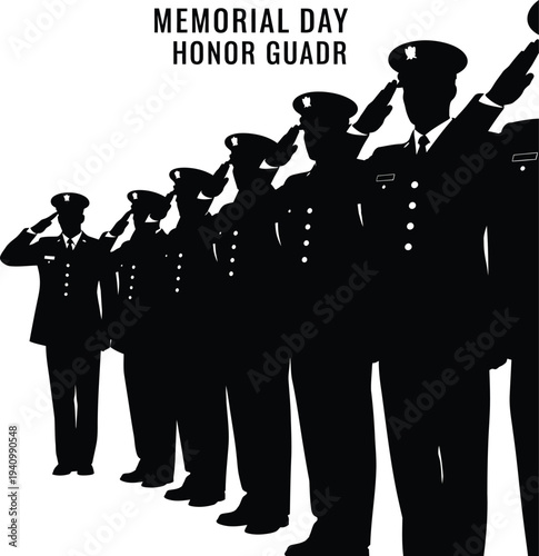 Memorial day tribute honoring fallen heroes in military service