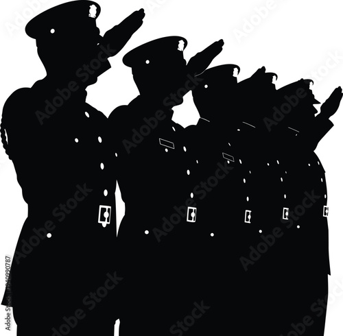 Honoring fallen heroes on memorial day with military tribute