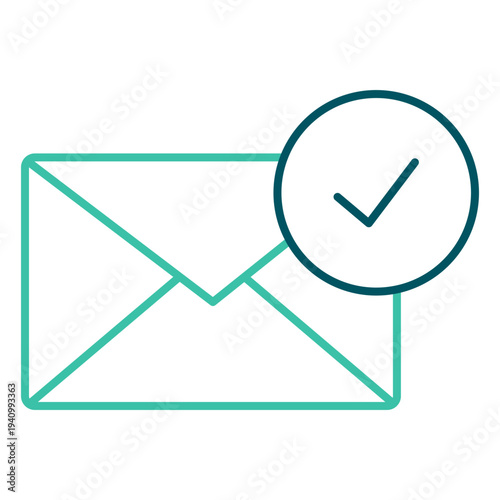 Outline Verified Email Icon