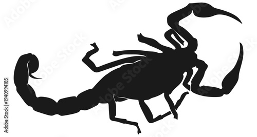 scorpion animal silhouette vector design eps 4