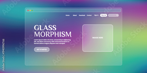 UI Design Modern Gradient Web Interface Illustration