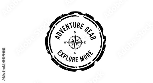 Adventure Gear Explore More Stamp Logo.
