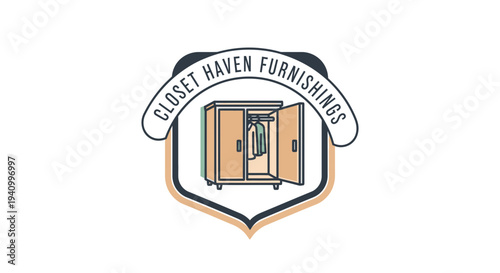 Closet Haven Furnishings Logo Design Element.