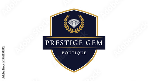 Luxury Prestige Gem Boutique Logo Design 2.