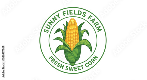 Corn on the Cob Logo Design.