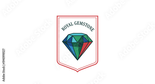 Royal Gemstone Diamond Logo Design Element.