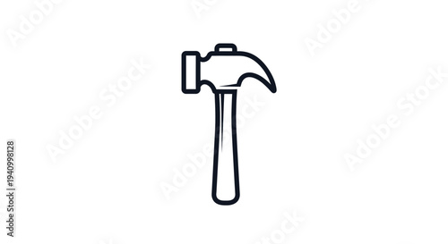 Claw Hammer Tool for Carpentry Work.