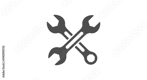 Crossed Wrenches Tool Illustration 1.