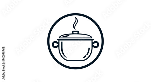 Simple Line Drawing of a Pot 1.