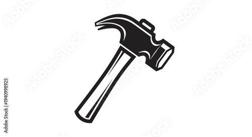 Claw Hammer Tool Equipment Illustration.