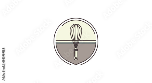 Illustration of a Whisk in a Shield.