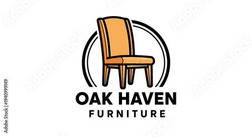 Oak Haven Furniture Logo with Chair.