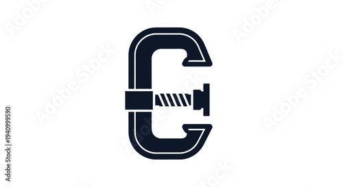 Stylized Letter C with Razor Blade.