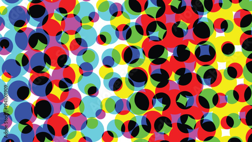 seamless pattern with colorful circles