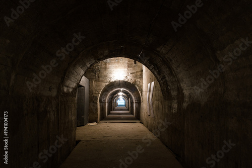 March 7, 2026, Chongqing Liangjiang New Area, China: A mysterious atmosphere permeates the air-raid shelter at the 520 Cave Market.