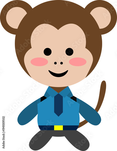 Cute Monkey Character