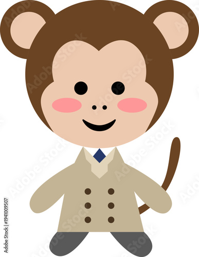Cute Monkey Character