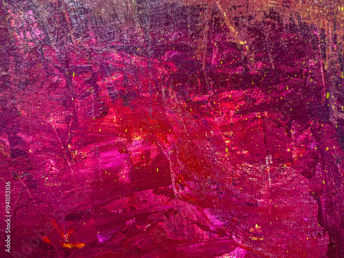 oil painting on canvas. colorful artistic background in red cadmium colors.