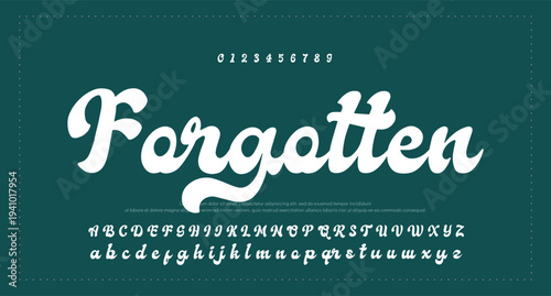 Signature script lettering font  