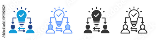 Issue Resolution icon set multiple style collection