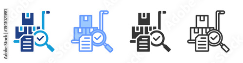 Supplier Selection icon set multiple style collection