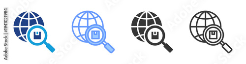 Sourcing icon set multiple style collection