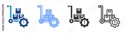 Procurement Risk Management icon set multiple style collection
