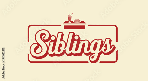 Siblings Logo Design with Family Emblem.