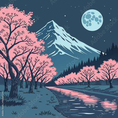 winter landscape with forest