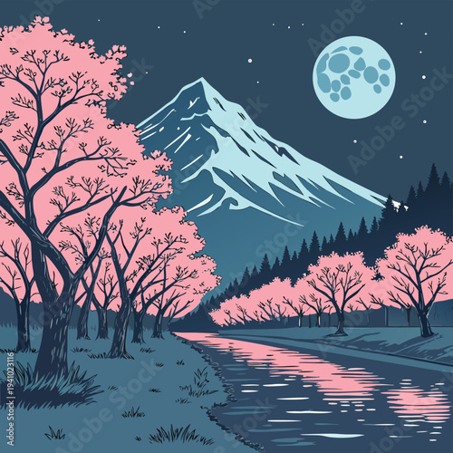 winter forest landscape