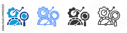 Six Sigma  icon set multiple style collection