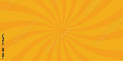 orange sun rays background design template