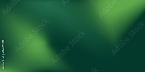 Abstract vector blurred gradient mesh background in green. modern design vector