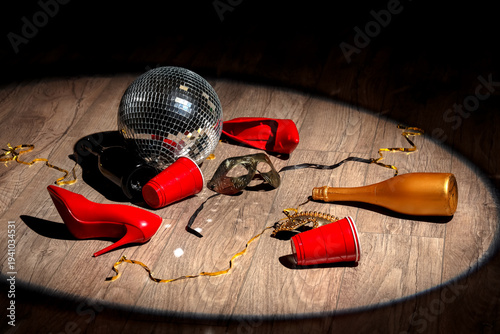 After party mess with high ...
