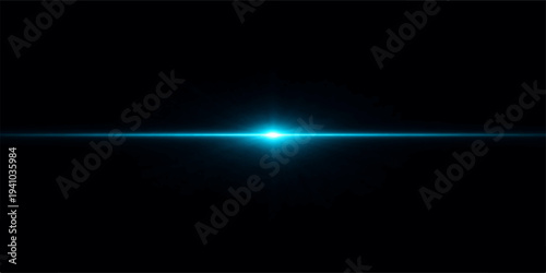A dynamic digital animation of a looping abstract blue background featuring bright energy waves, light rays, and glowing flares that flash across a dark space with a motion blur effect