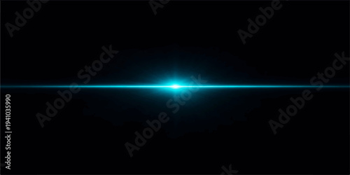 Abstract blue digital backdrop featuring a glowing light flare and motion wave effect with alpha channel space for an artistic night sky animation design