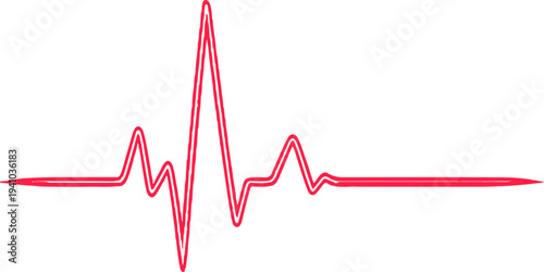 A 3d illustration of a red heart beat line on a financial stock market graph showing a successful business growth chart concept with a statistical arrow moving up to represent progress