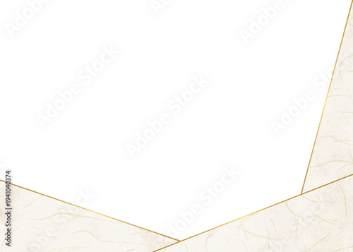 和紙風のフレーム、和風の背景素材