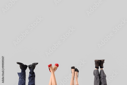 Legs of business people on ...