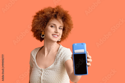 Redhead young woman with pa...