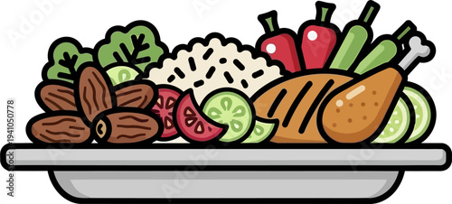 vegetables and fruits in basket