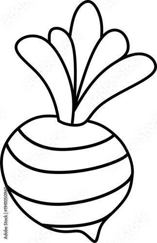 Tableau sur toile Simple root vegetable